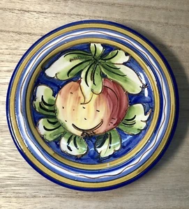 Teller Apfel Design handbemalt Italien 6" - Bild 1 von 6