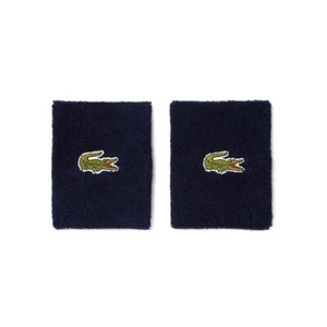 Lacoste Basic Sports Wristband RL9272-55G 166 Tennis Racket Band 2pc Navy NWT - Picture 1 of 5