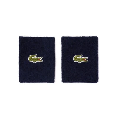 Lacoste Basic Sports Wristband RL9272-55G 166 Tennis Racket Band 2pc Navy NWT - Image 1 of 4