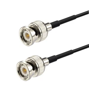 BNC Male to BNC Male Plug Adapter Cable RG174 Coaxial Pigtail Cable 1.5m - Picture 1 of 4