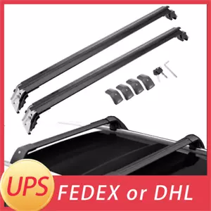 2Pcs Lockable Roof Rail Rack Cross Bar Crossbar Fits for KIA EV9 GT-Line 2024 - Picture 1 of 8