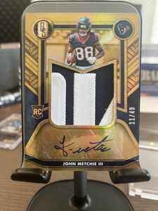 2022 Panini Gold Standard John Metchie Rookie Patch Auto /49
