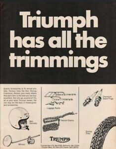 1970 Triumph Parts and Accessories - Vintage Motorcycle Ad