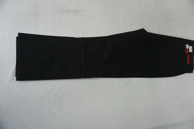 Signum Denver Hombre Confort Fit Pantalón Rayas 33/30 W33 L30 Fino Negro Nuevo - Imagen 1 de 4