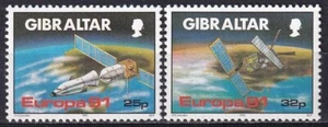 Gibraltar 1991 Yvert #622/23 Astrophilately Europe CEPT MNH VF - Imagen 1 de 1