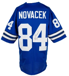 Jay Novacek Signed Custom Blue Pro Style Football Jersey JSA ITP - Picture 1 of 5