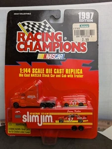 1:144 #57 JASON KELLER SLIM JIM RACING CHAMPIONS TRANSPORTER HAULER WITH CAR - Picture 1 of 5