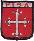 Italy Pisa Flag Shield Embroidered Patch 