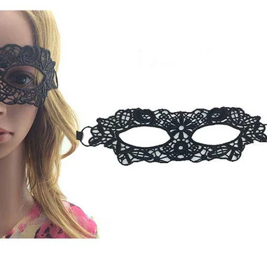  Sexy Eye Face Costume Ball Party Black Lace Mask Masquerade Venetian Halloween  - Image 1 of 2