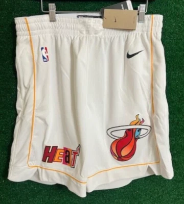 Шорты баскетбольные мужские NBA Nike Miami Heat City Edition Swingman DO9663-100 размер XL - Изображение 1 из 3