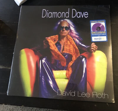David Lee Roth "Diamond Dave" Limited Edition Purple Vinyl Wal-Mart Van Halen - Image 1 of 2