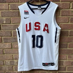 Nike Herren weiß Kobe Bryant #10 USA 2010 Fiba Basketball Trikot Größe Medium - Bild 1 von 9