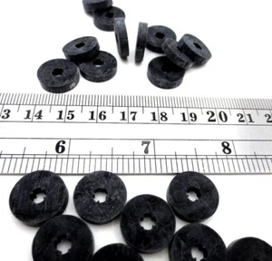 Rubber Washer Spacer 1/8" ID 9/16" OD 1/8" Thick Resists Ozone UV Durable EPDM - Picture 1 of 11