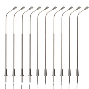 10PCS One Head LED Street Lamp Metal Model Trains 1/75 1:75 S HO Gauge - Picture 1 of 7