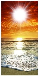 Beach Sunset Cornhole board game decal wraps - Picture 1 of 1