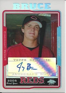 2005 Topps Chrome Jay Bruce RC AUTO REFRACTOR #/500 Cincinnati Reds  - Picture 1 of 2