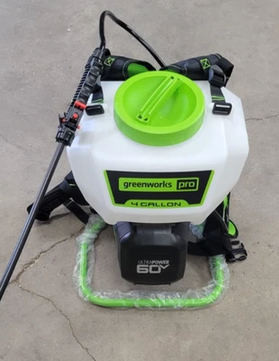 Pulverizador de mochila a batería Greenworks 80V 4 galones (faltan puntas) Foto 1 de 3