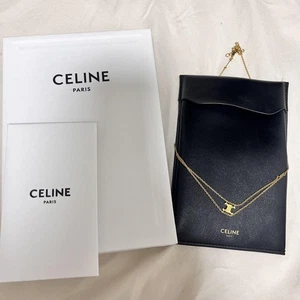 Collar con Tirantes Triunfo CELINE en Acabado Dorado Collar de Latón Japón - Imagen 1 de 3