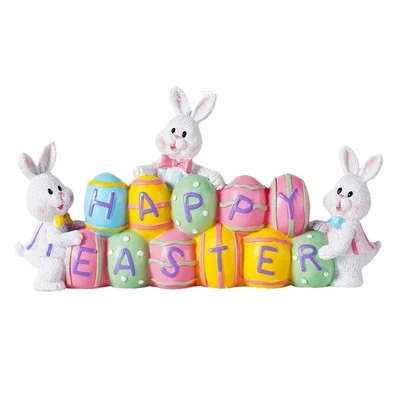 Bunny with Eggs Table Decoration Bringing Joy to Your Holiday Festivities - Image 1 of 4