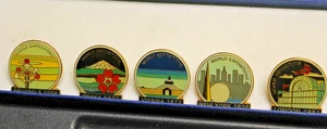 World Trade Exposition London Wien Tokyo New York Brüssel Pin 5er Set - Bild 1 von 7