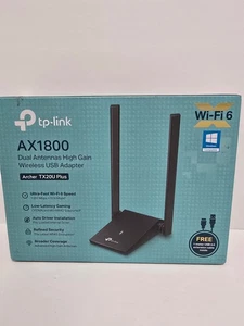 TP-Link AX1800 WiFi 6 USB Dual Band Adapter for Desktop PC Archer TX20U Plus - Picture 1 of 8