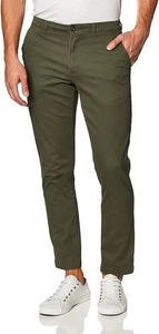 Amazon Essentials Men's Slim-Fit Casual Stretch Chino Trouser 34W X 29L Olive - Picture 1 of 6