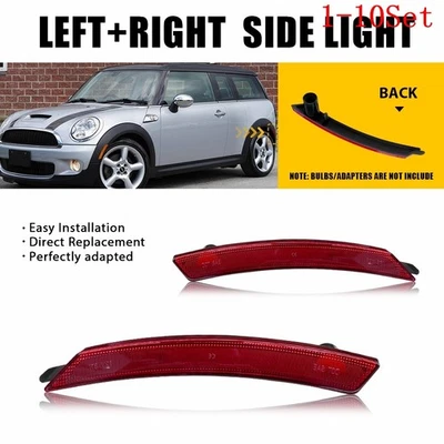 For Mini R55 R56 R57 07-15 LH&RH Rear Red Fender Side Marker Lights Lens 1-10Set - Image 1 of 4