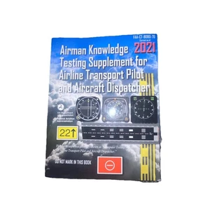 FAA-CT-8080-7D 2021 AIRMAN KNOWLEDGE TESTING SUPPLEMENT FOR AIRLINE TRANSPORT - Imagen 1 de 3