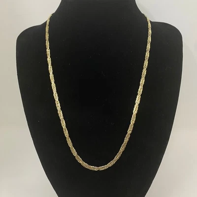 Kendra Scott CARSON Chain 14K Gold Over Brass Flat Twisted Rope Necklace 18"L - Image 1 of 4