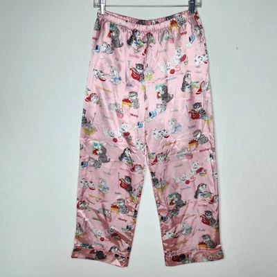 Nick & Nora Niñas XL 14/16 Satén Pijama Pantalones Rosa Gatos Gatitos Días de la Semana  Foto 1 de 4
