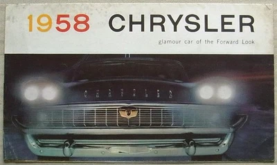 CHRYSLER CAR RANGE USA Sales Brochure 1958 #C5406 NEW YORKER Saratoga WINDSOR - Image 1 of 3