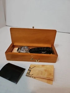 HIGHLANDER Limited Edition Watch in wood case. #0491/1000 AS IS UNTESTED - Picture 1 of 19