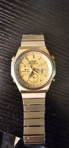 RARE Vintage Seiko Gold Speedy Chronograph Quartz Men's Watch 7A38-7000 - Picture 1 of 1