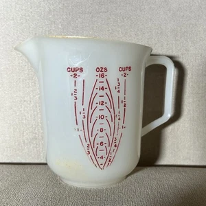 Vintage Tupperware #134 Messbecher 2 Tassen 16 Unzen erhöhte rote Buchstaben 134-1 - Bild 1 von 12