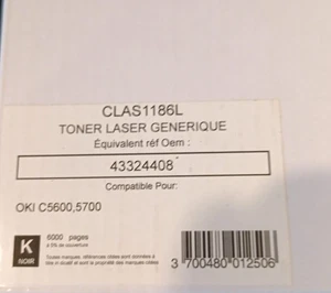 Toner Oki C5600 C5700 noir - Imagen 1 de 2