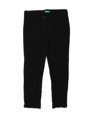 Pantalón Chino BENETTON Niñas Ajustado 7-8 Años Mediano W24 L20 Negro Viscosa DO39 Foto 1 de 3