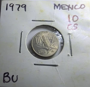 1979 MEXICO 10 CENTAVOS UNC COIN 10c  Corn Cob Ear - Picture 1 of 4