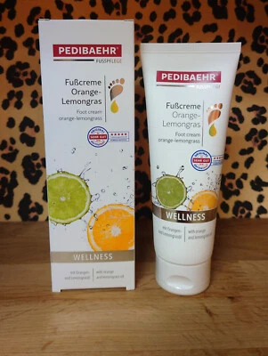 PEDIBAEHR Wellness Fußcreme Orange - Lemongras 125 ml verwöhnende Fußcreme