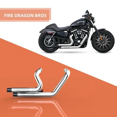 FDB CA STOCK MUFFLER EXHAUST FIT for HD 2014 2021 IRON 883 XL883N XL883L V72 C2 - Image 1 of 4