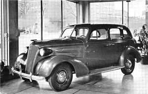 Ashland OH Parry-Spence-Cole Motor Sales 1937 Chevrolet Postcard - Picture 1 of 2
