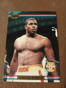 1991 Donovan Razor Ruddock Ringlords muestra tarjeta de boxeo - Imagen 1 de 2