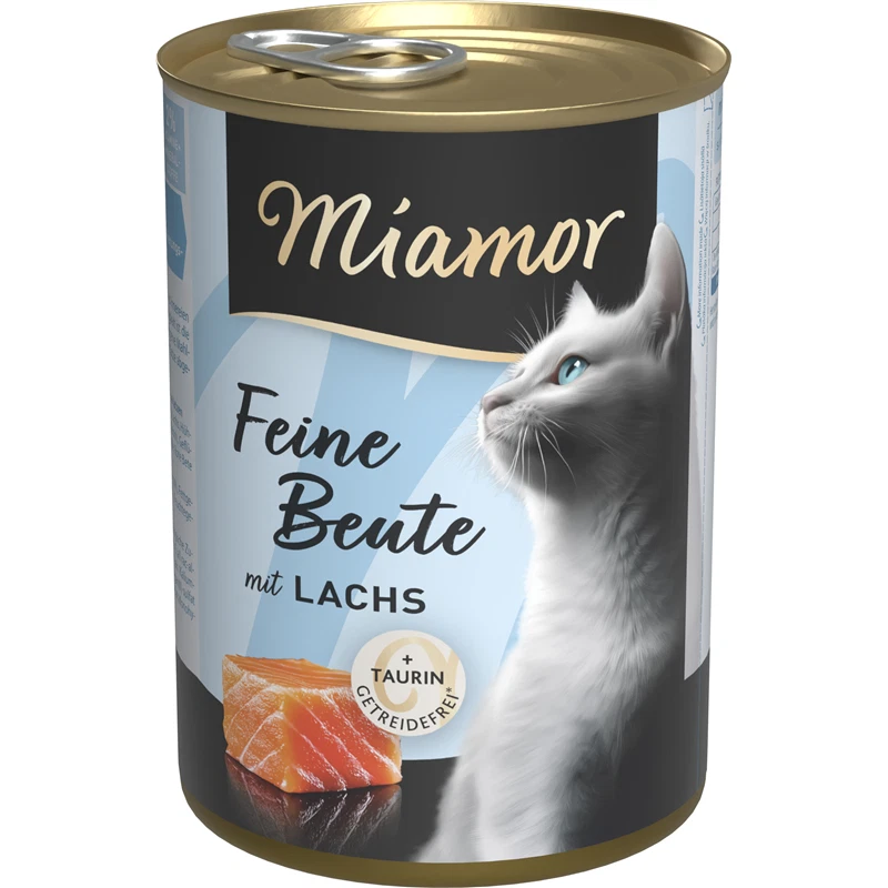 12 X Miamor Dose feine Beute Lachs 400g