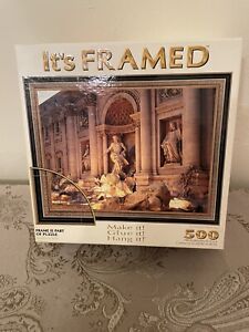 SEALED ~ It's Framed Trevi Fountain, Rome, Italy - Make it, glue it, hang it 500