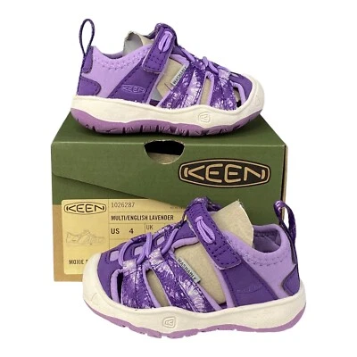 Keen Multi/English Lavender Purple Moxie Sandal Adjustable Straps Toddler 4 NIB - Image 1 of 4