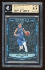 2018-19 Chronicles LUKA DONCIC Obsidian Preview Blue Rookie RC BGS 9.5