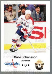 1990-91 Washington Capitals Smokey #9 Calle Johansson
