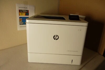 HP M553 LaserJet Enterprise Color Printer LCD USB Network M553n B5L24A w/Toners - Image 1 of 4