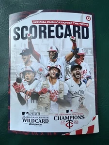 Tarjeta de puntuación de comodín MLB AL 2023 Minnesota Twins vs Toronto Blue Jays Target Field - Imagen 1 de 3