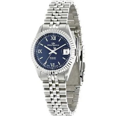 Orologio Philip Watch Caribe R8253107520 Acciaio Jubilee Blu 31 mm WR 100m Donna - Immagine 1 di 3