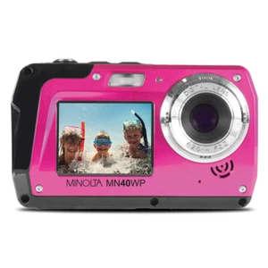 48.0-Megapixel Waterproof Digital Camera Pink ELBMN40WPPK - Picture 1 of 6